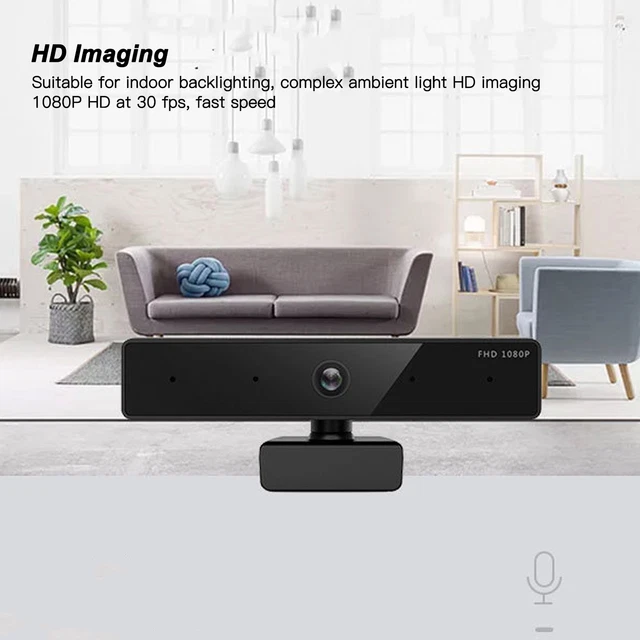 COMPUTER CAMERA HD 1080P 96 Degree Angle Stereo Sound Pickup USB Laptop ...