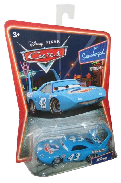 DISNEY PIXAR CARS Movie The King Dinoco Supercharged Die-Cast Mattel ...