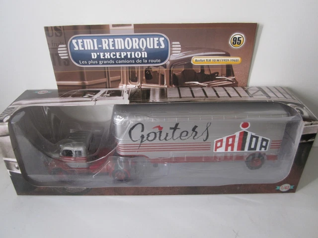 TRUCK TRAILER CAMION Semi Remorque Berliet TLR 10 M1 Interflora 1:43