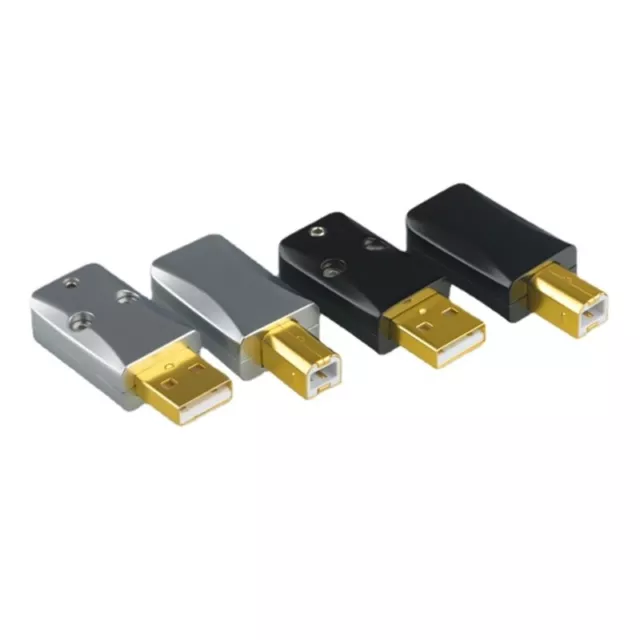 Gold Plated Connector Diy USB Plug 2.0 A B Aluminum Alloy Decoders Socket 2