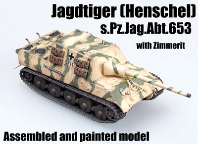 WWII German JagdTiger Tank destroyer 1/72 diecast collection Easy Model