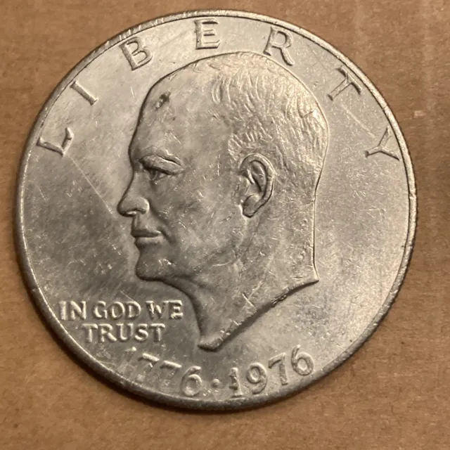 1776-1976  Eisenhower Liberty Bell Moon One Dollar US Bicentennial Coin
