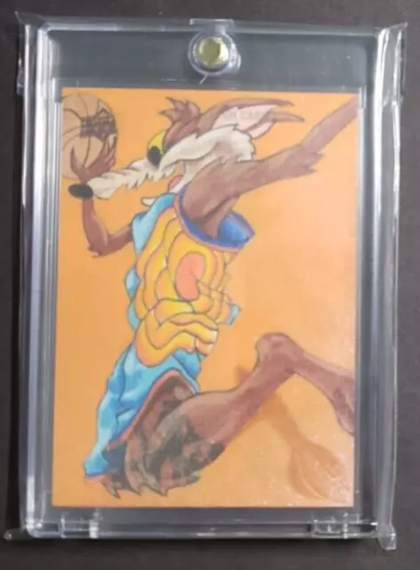 2021 Upper Deck Space Jam: A New Legacy Wile E Coyote 1/1 Sketch by Ash Gonzales