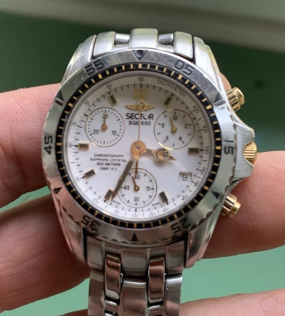 Montre Sector 650 Femme - Chronographe Acier - 34mm - Verre Saphir - 200m étanche - Neuve
