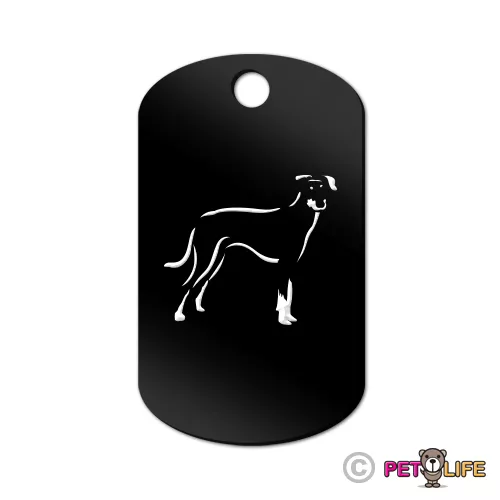 Manchester Terrier Engraved Keychain GI Tag dog  Many Colors