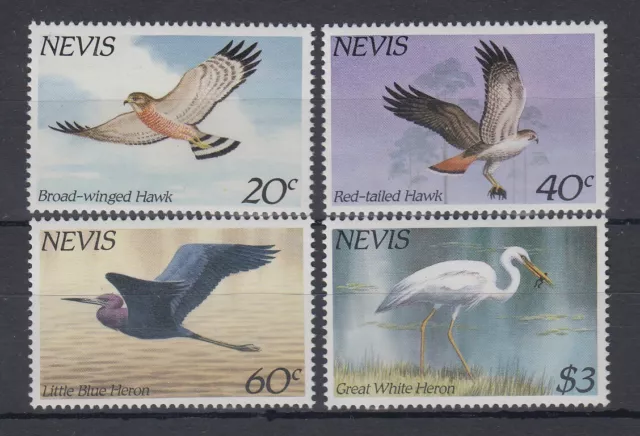 Nevis 1985 uccellini marini n. Michel 248 - 251 **