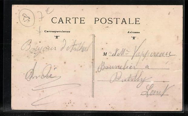 CPA Arthel, Le Clocher du Village 1913 2