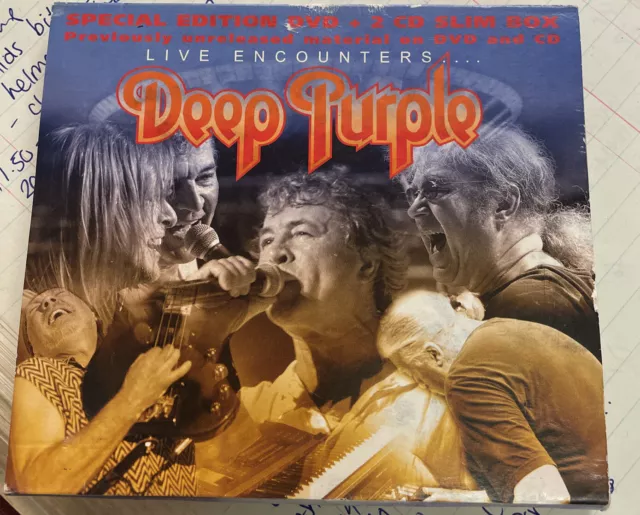 Deep Purple - Live Encounters .... (DVD, Ltd + 2xCD, Album, Gol + Ltd, Dig) (Ver