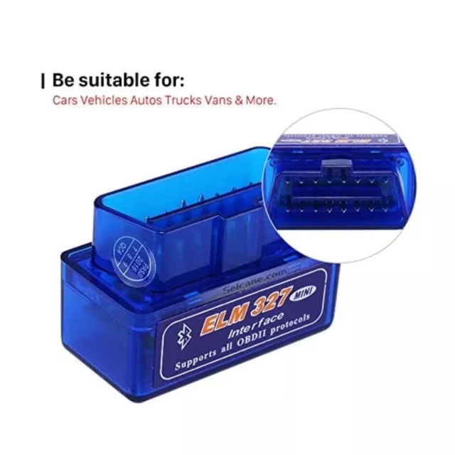 ELM327 V2.1  OBD2 Scanner Bluetooth Mini ELM 327 Auto OBDII Car Diagnostic Tool