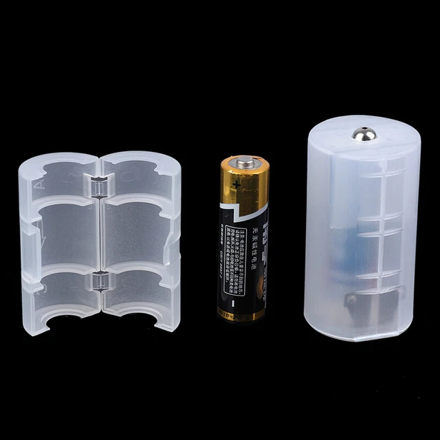 3Pcs AAA to AA/ AA to C/ AA to D Battery Adaptor Holder Case Converter Swi T HN