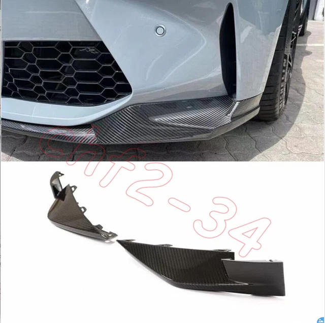 DRY CARBON FIBER Front Bumpers Lip Side Skirt Splitter For BWM M3G80 M4