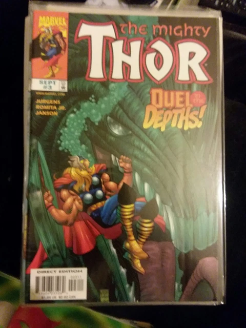 The Mighty Thor #3 VF/NM 2nd Series (1998 Marvel) John Romita Jr Cover