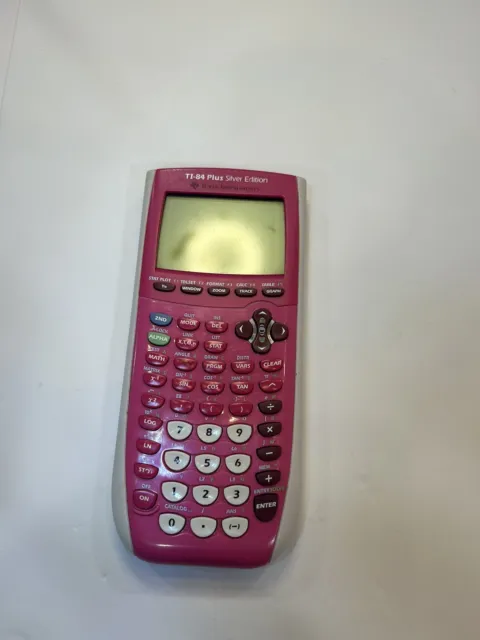 Texas Instrument Graph Calc TI-84 Plus C Pink Works With Some Spots On Screen