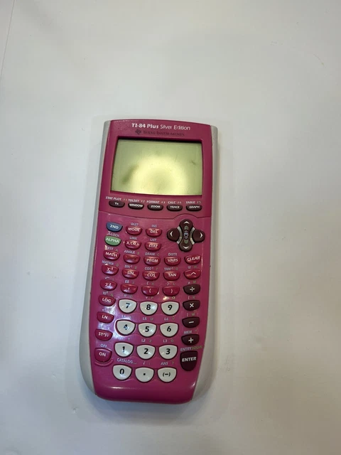Texas Instrument Graph Calc TI-84 Plus C Pink Works With Some Spots On Screen
