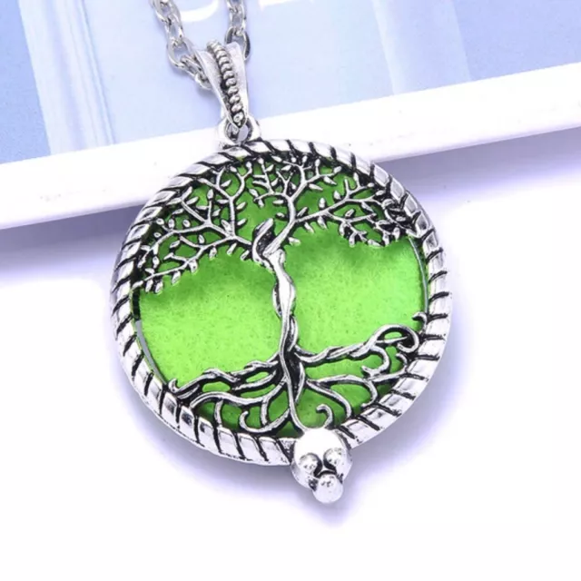 Alloy Celtic Tree of Life  Aroma Diffuser pendant (30mm) and 27.6 inch chain