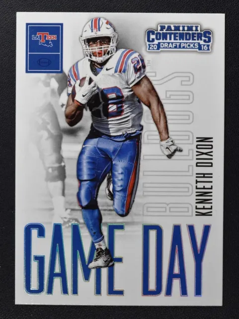 2016 Panini Contenders Draft Picks Game Day Tickets #36 Kenneth Dixon - NM-MT