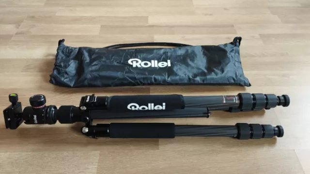 Stativ Kamera: Rollei C5i Carbon schwarz inkl. Tasche (wie neu)