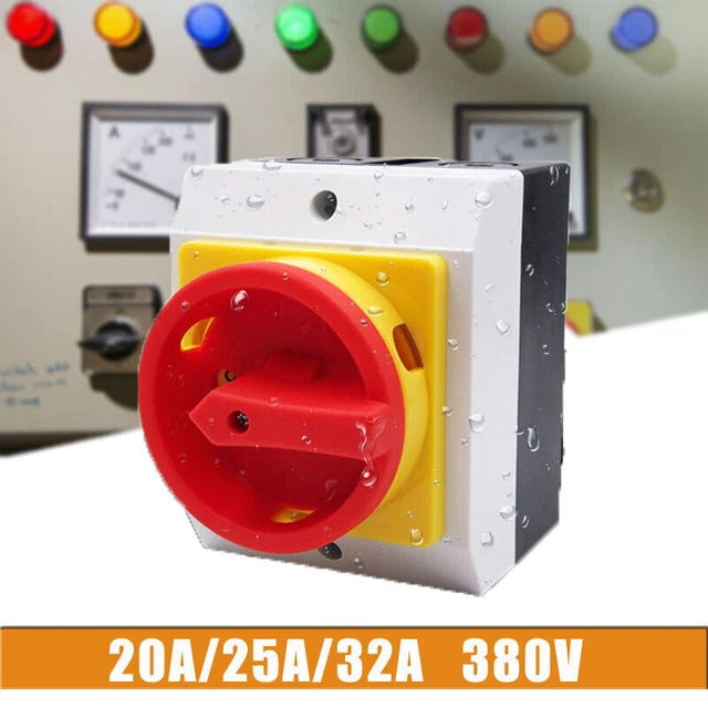 Interruttore Rotativo Universale ON-OFF-ON - 3 Posizioni, 5 Fasi, 20 Terminali, Per Uso Industriale - Foto 5