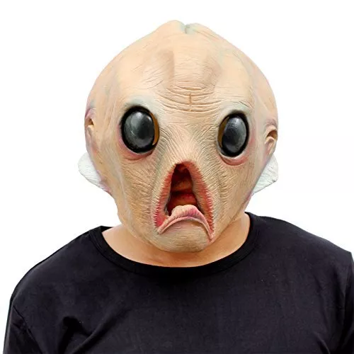 E.T. Alien Mask Latex Full Head Anime Movie Costume Props Halloween