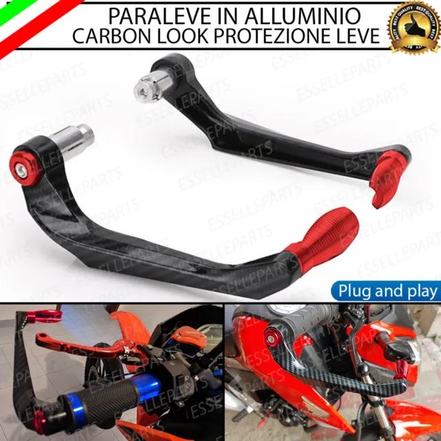 Paraleve Para Leve Freno Frizione Carbon Look Rosso Per Moto Guzzi Griso 850