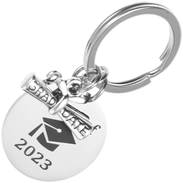 Message Charm Pendants Keyring Metal Letter A Keychain See You Again Key Ring