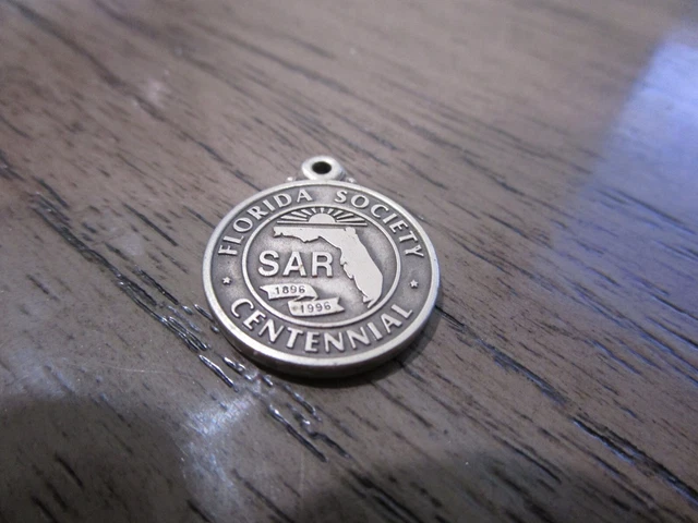 Florida Society SAR Sons Of The American Revolution Centennial Medal / Coin Florida Society SAR Sons Of The American Revolution Centennial Medal / Coin
