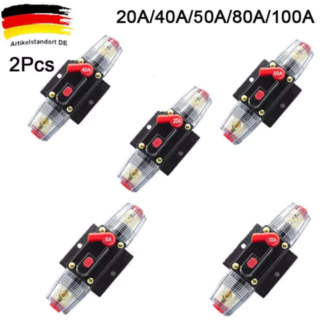 20A-100A Automatische Sicherung Automat Automatik Schalter Auto KFZ 12V-24V DC