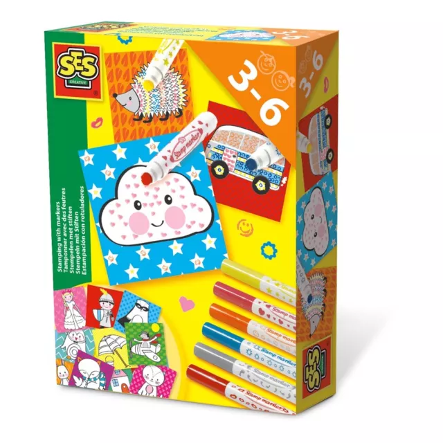 SES CREATIVE Children's Stamping with Markers Kit