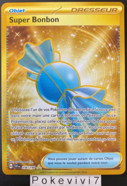 Carte Pokémon EV01 256/198 Super Bonbon GOLD SECRETE