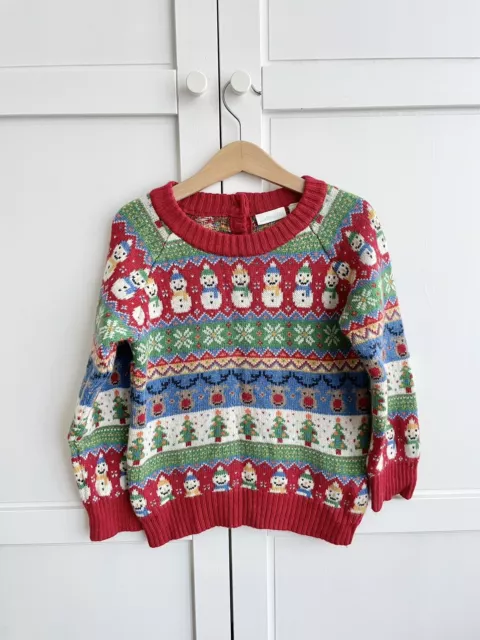 JoJo Maman Bebe Christmas jumper with added wool and cashmere! 5-6 years