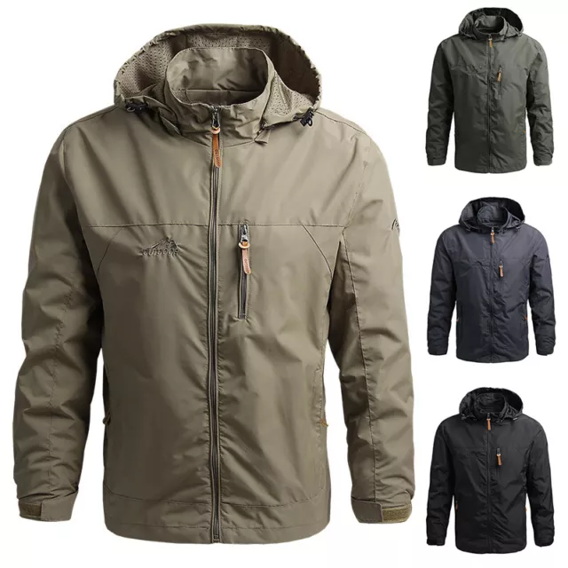 New Men Waterproof Jacket Winter Soft Shell Warm Tactical Hoodie Military Coats