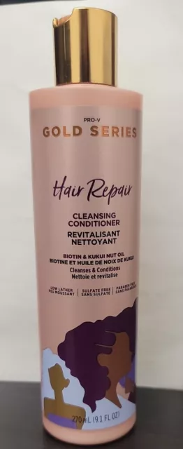 Pantene, serie dorada, reparación de cabello, acondicionador de limpieza, paquete de 3 de 9,1 FL OZ