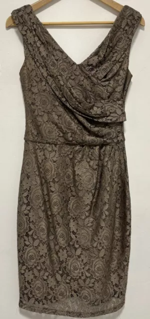 REISS BLACK AND White Stretchy Dress With Pockets 3 4 Sleeves Size 8. 7.98 PicClick UK