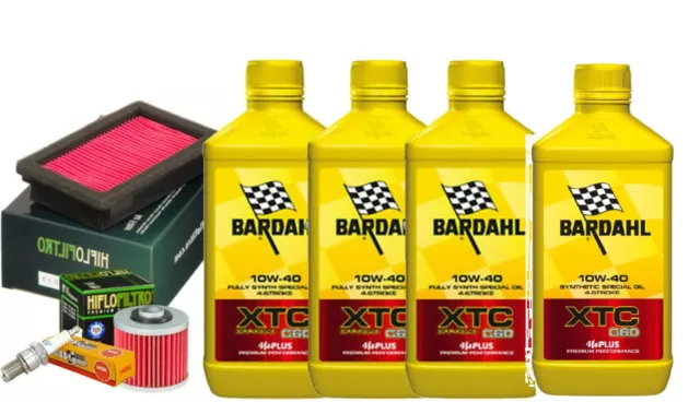 Kit/tagliando  MT-03  XT 660 R X Bardahl XTC C60 10W40 filtro olio aria candela