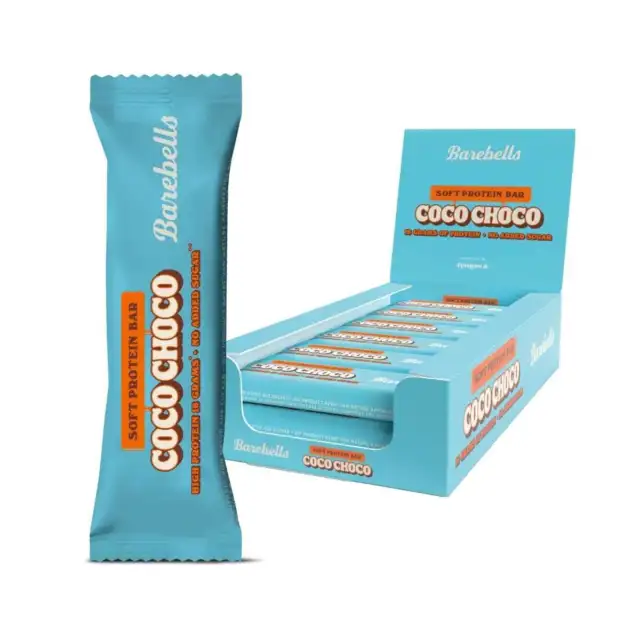 Barebells Soft Protein Bar, 12 x 55 g Riegel, Coco Choco