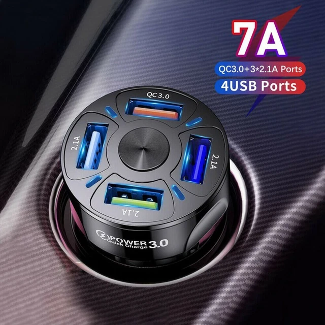 Caricabatterie auto veloce 7000 mA 78,0 mm * 32 mm * 32 mm ABS nero bello comodo