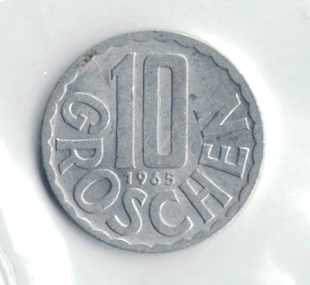 Austria Coins - 10 Groschen  1965    *1419