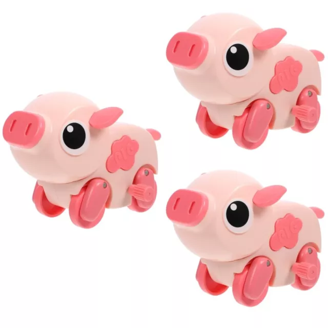 3pcs Schweinesform Windup Spielzeug Wind Up Pig Toy Schöne Wind -up -Spielzeug