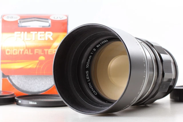 TESTED [N MINT+++ w/ HOOD] Canon 100mm f2 L39 Leica Screw Mount