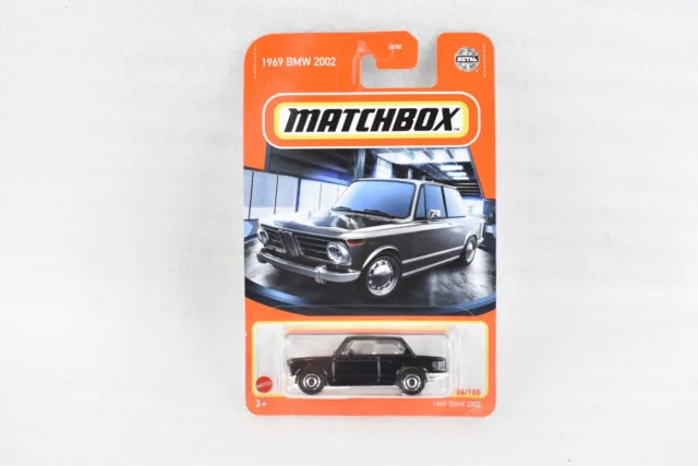 🚀 Matchbox Metal 84/100 Black 1969 BMW 2002  New