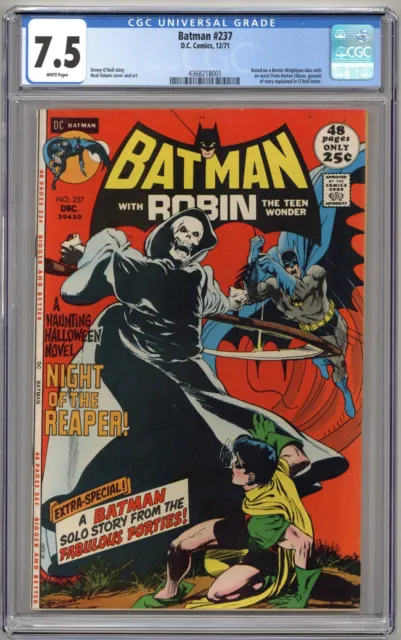 Batman #237 (1971) CGC 7.5 White - ONeil Halloween story, Neal Adams cover & art