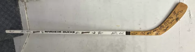 TROY TERRY Anaheim Ducks Autographed SIGNED Hockey Stick Blade PSA COA ASG  23 b