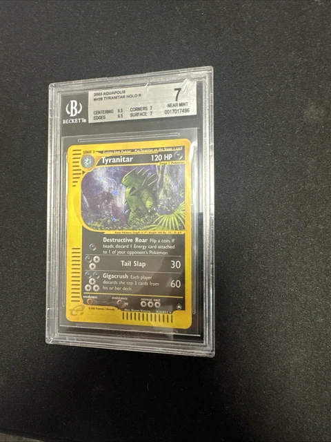 POKEMON TCG TYRANITAR H28 H32 Aquapolis Holo NM EUR 300 00 PicClick IT POKEMON TCG TYRANITAR H28 H32 Aquapolis Holo NM EUR 300 00 PicClick IT