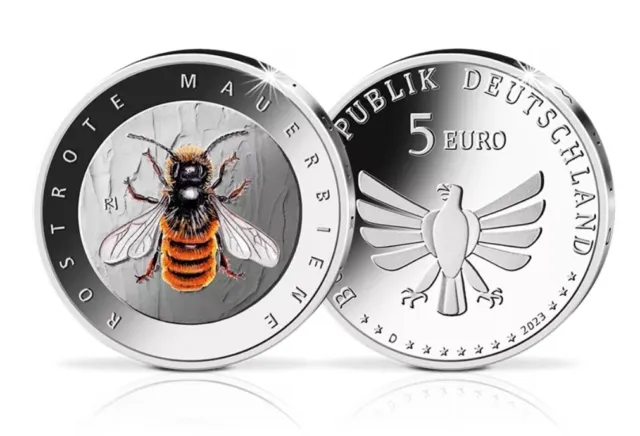 5 Euros Commemorative Germany 2023 Insect UNC - Bee /