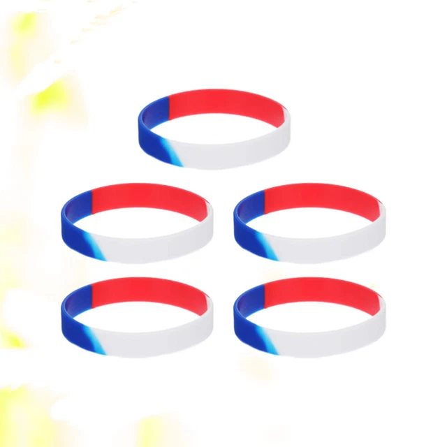 5 Pcs Männer Und Frauen Inspirierendes Gummiarmband Zum Unabhängigkeitstag