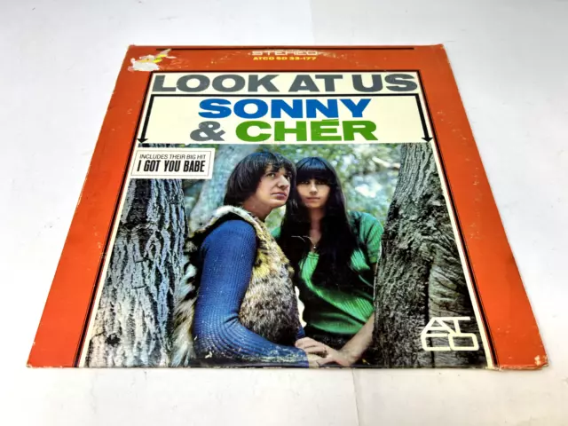 Sonny & Cher - Look at Us. Atco SD 33-177 Vinyl LP Record I GOT YOU BABE