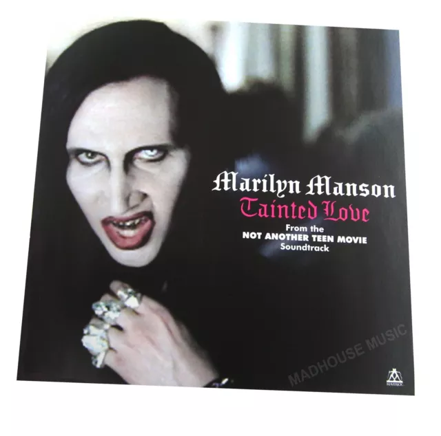 MARILYN MANSON Tainted Love UK PROMO ONLY Display Card POSTER In-store Only 3