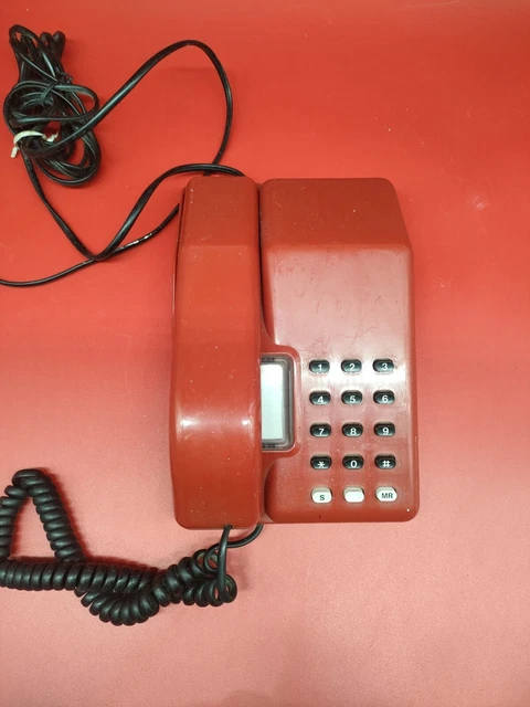 VINTAGE / RETRO 1980s BT Viscount Telephone Working Red £9.99 - PicClick UK