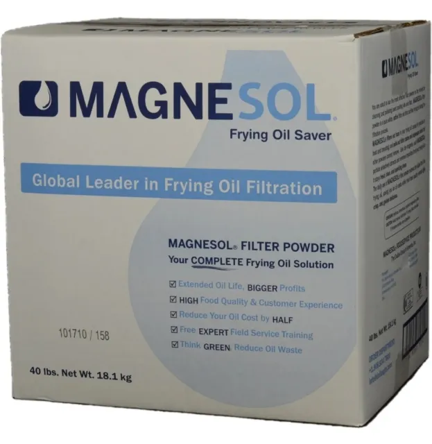 40 lb Bulk Box Magnesol XL Fry Oil Saver Filter Powder Dallas Group 727152 *Read