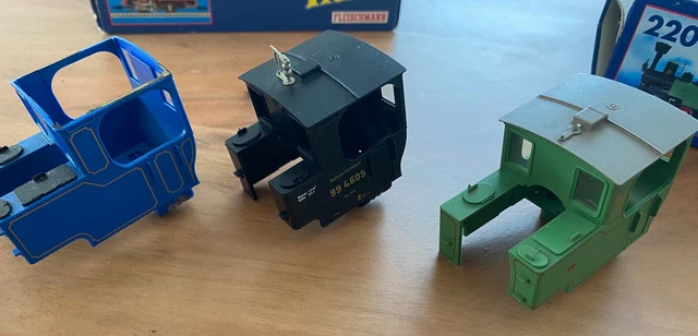 FLEISCHMANN MAGIC TRAIN 0e Dampflok-Gehäuse als Ersatzteile mit 2x OVP ...
